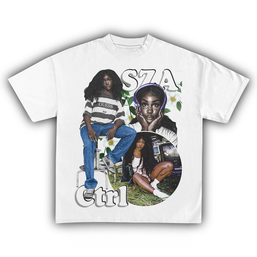 SZA Ctrl White T-Shirt SZA Merch Unique Gifts For Music Lovers
