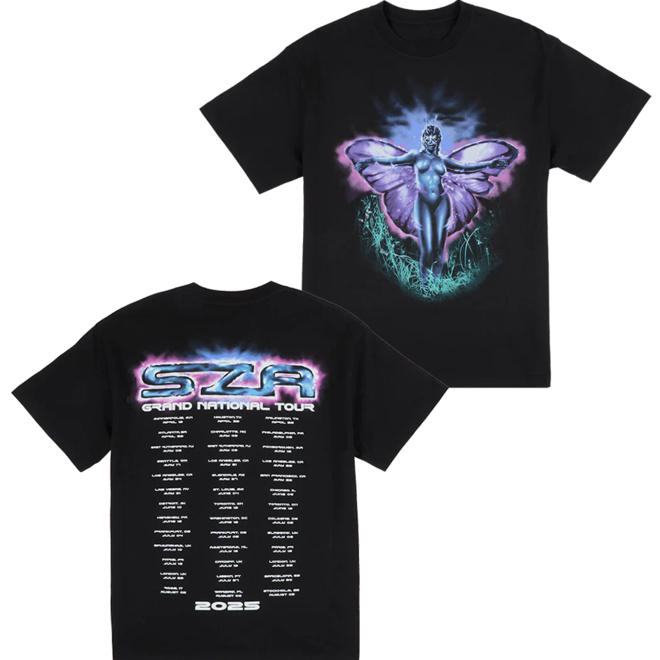 SZA SOS Merch SZA Grand National Tour 2025 T-Shirt Grand National Tour Merch Music Fans Gifts