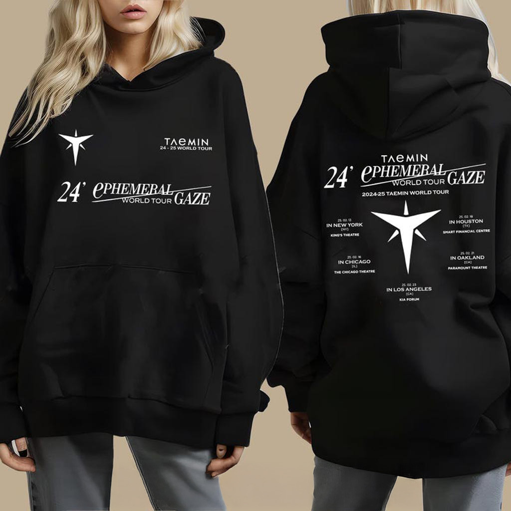 Taemin Ephemeral Gaze Hoodie Ephemeral Gaze Taemin World Tour Sweatshirt Shinee Teamin