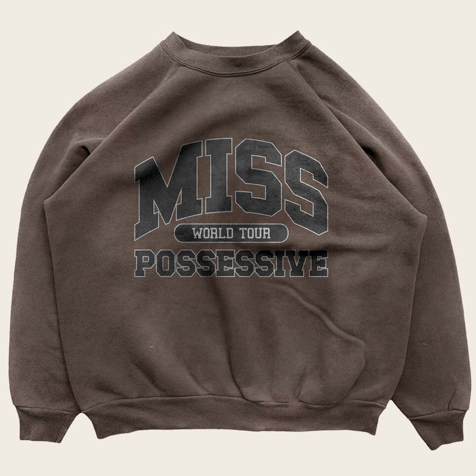 Tate Mcrae Merch Miss Possessive Crewneck Sweatshirt Miss Possessive Tour Merch Gifts For Fans