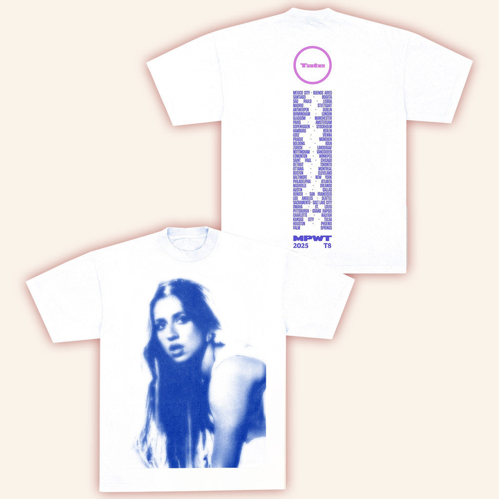 Tate Mcrae Tour Merch Miss Possessive World Tour Photo T-Shirt Miss Possessive 2025 Apparel