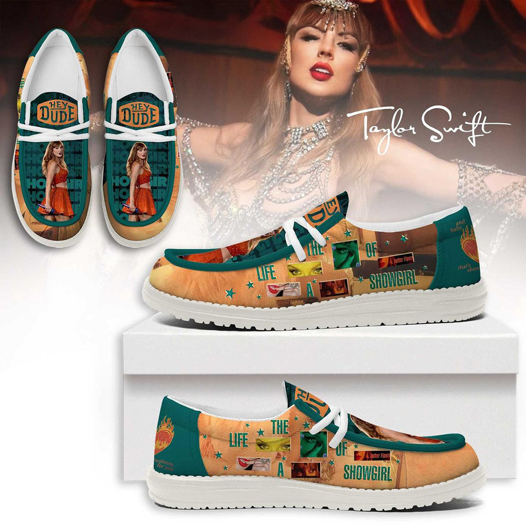 Taylor Swift The Life Of A Showgirl Hey Dude Shoes Fan Merch Gifts For Swifties