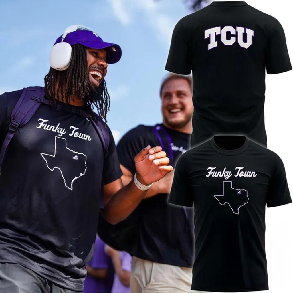 TCU Horned Frogs Football Funky Town 2025 Shirt TCU Horned Frogs Merch Gift For Fans