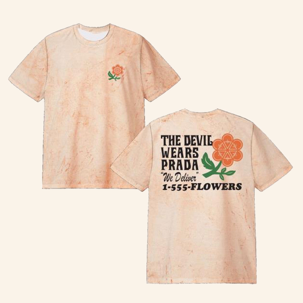 TDWP Band Merch Florist Dye T-Shirt Gift Ideas For Girlfriend