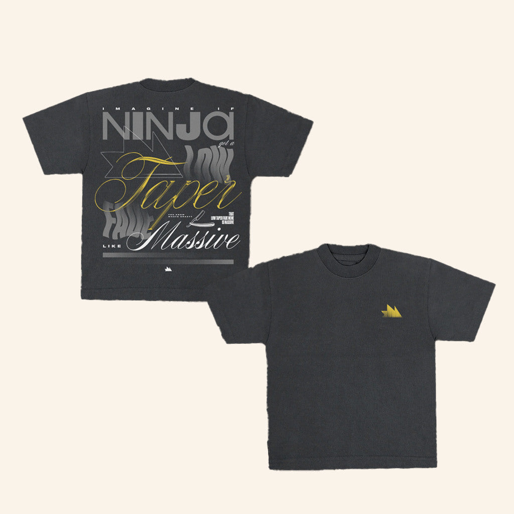 Team Ninja Merch Low Taper Fade Black T-Shirt Birthday Gift Ideas For Friends