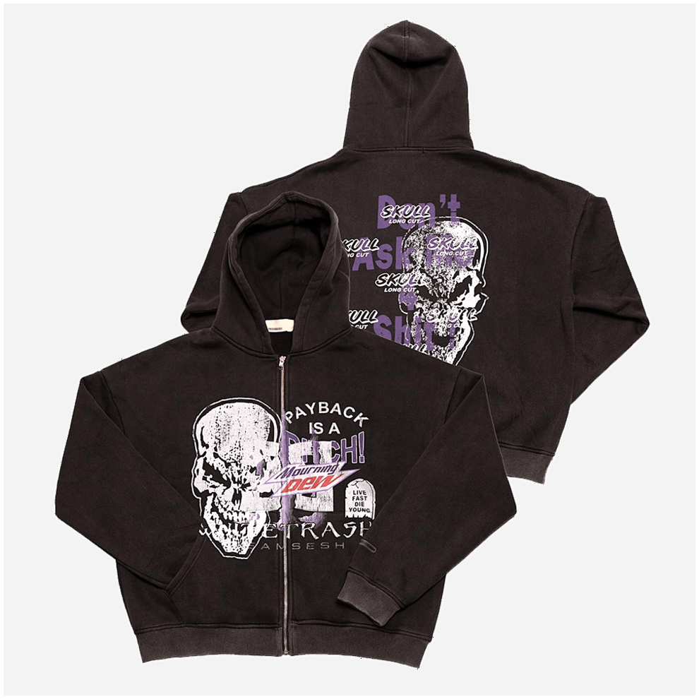 Team Sesh Merch TeamSESH Skull Zip Hoodie Gifts For Father's Day From Son Gifts For Best Friend