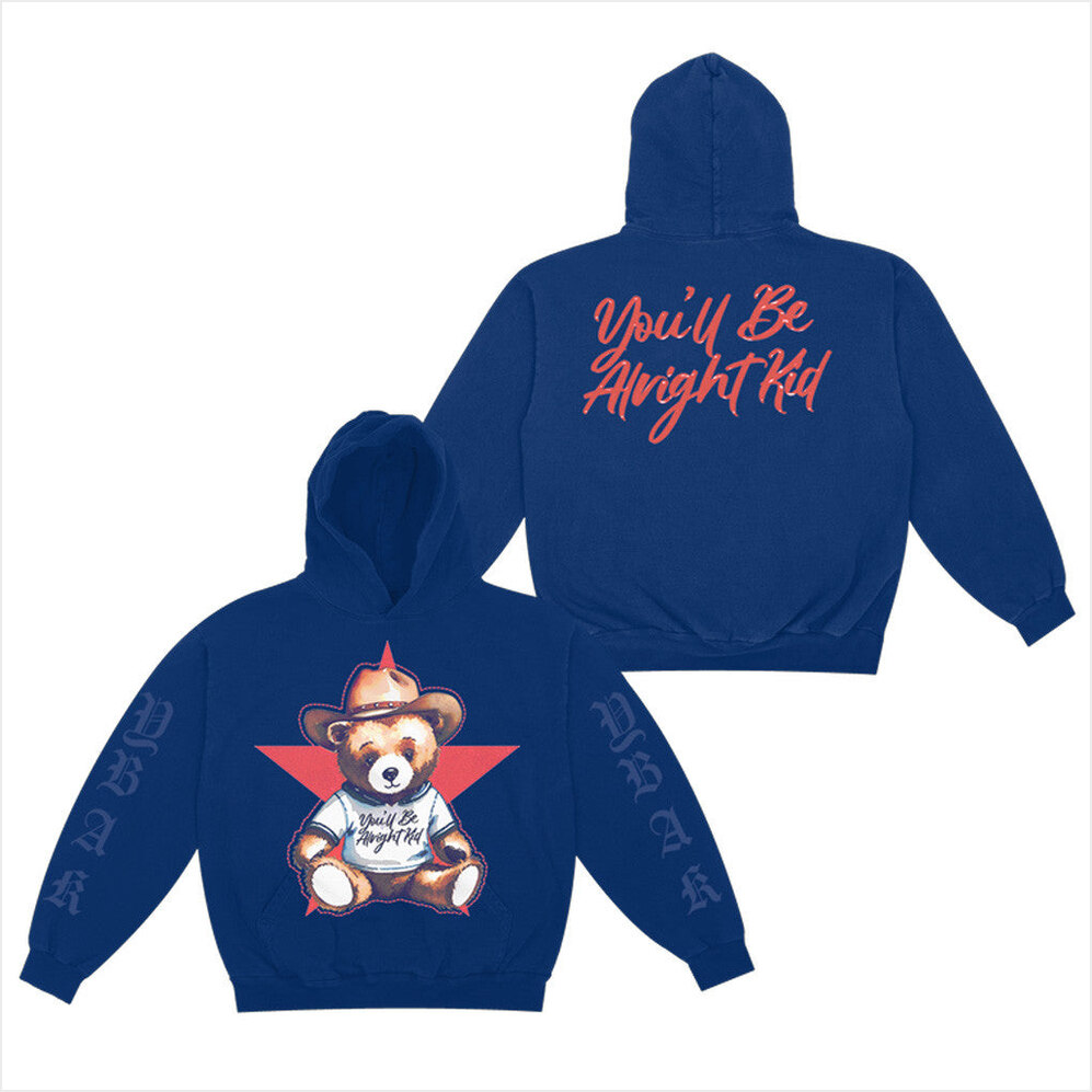 Teddy You'll Be Alright Kid Hoodie Alex Warren Merch Birthday Gift Ideas Christmas Presents