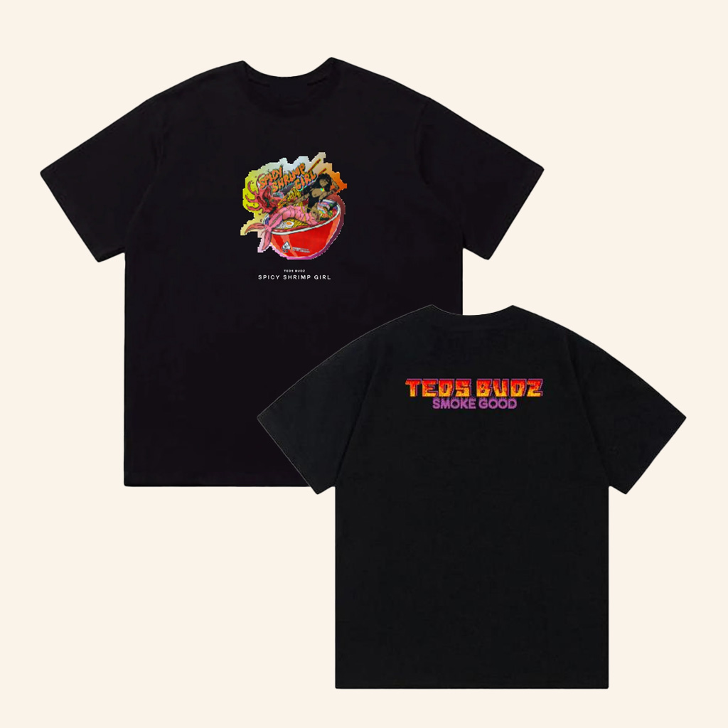 Teds Budz Goods Merch Spicy Shrimp Girl Pixel T-Shirt Best Gifts For Him