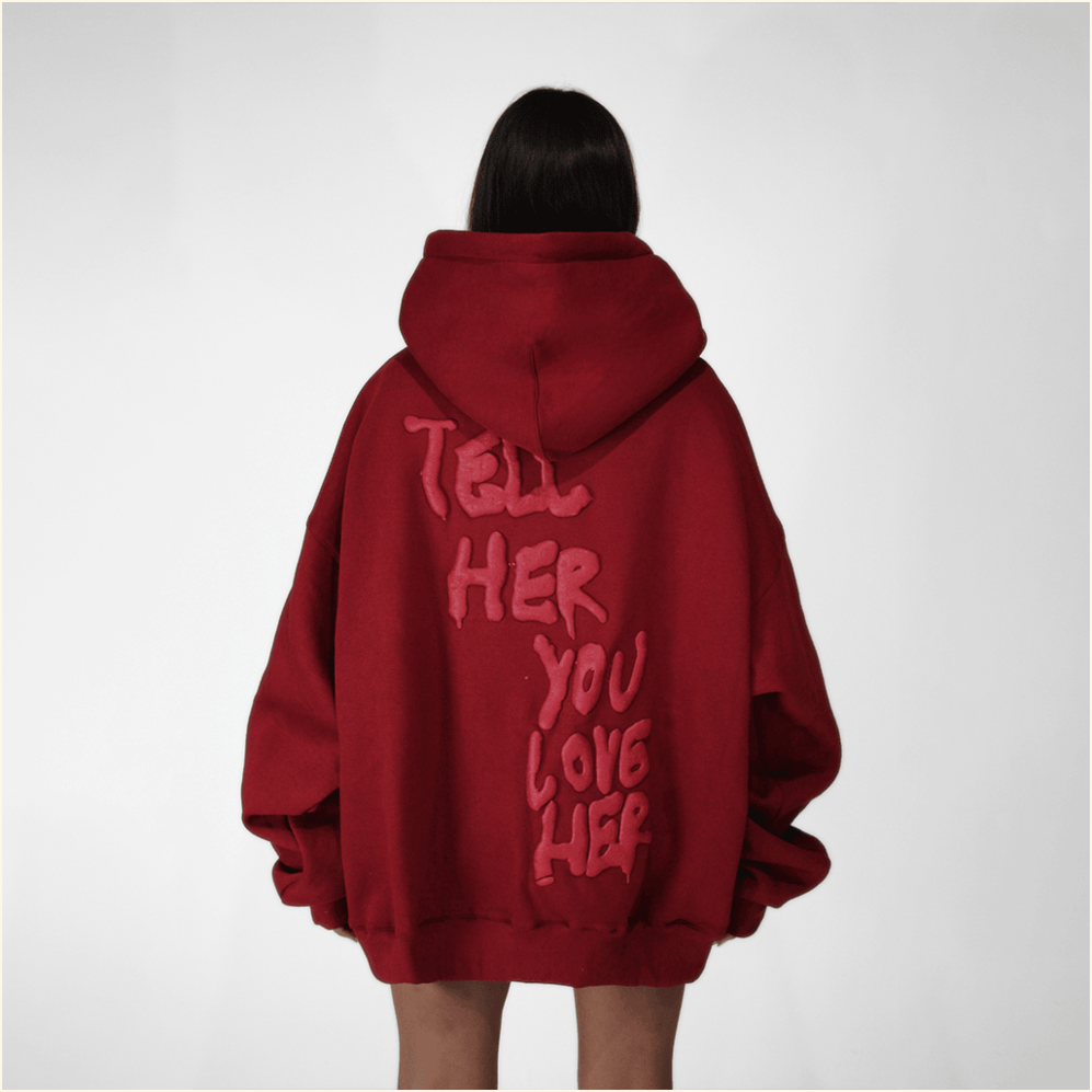 Tell Her You Love Her Hoodie Cute Birthday Gift Idea for Girlfriend Thoughtful Hoodie