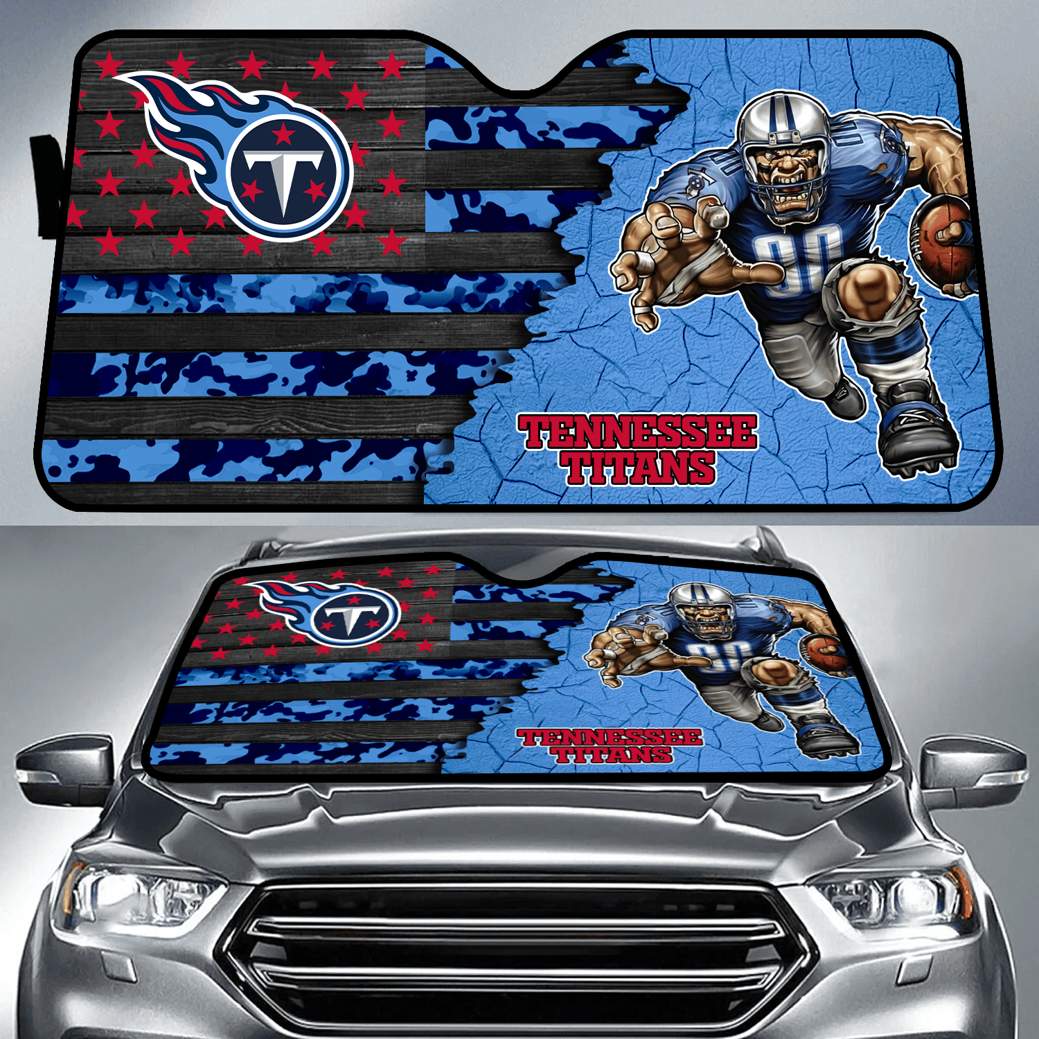 Tennessee Titans X NFL Auto Sunshade Best Football Gifts