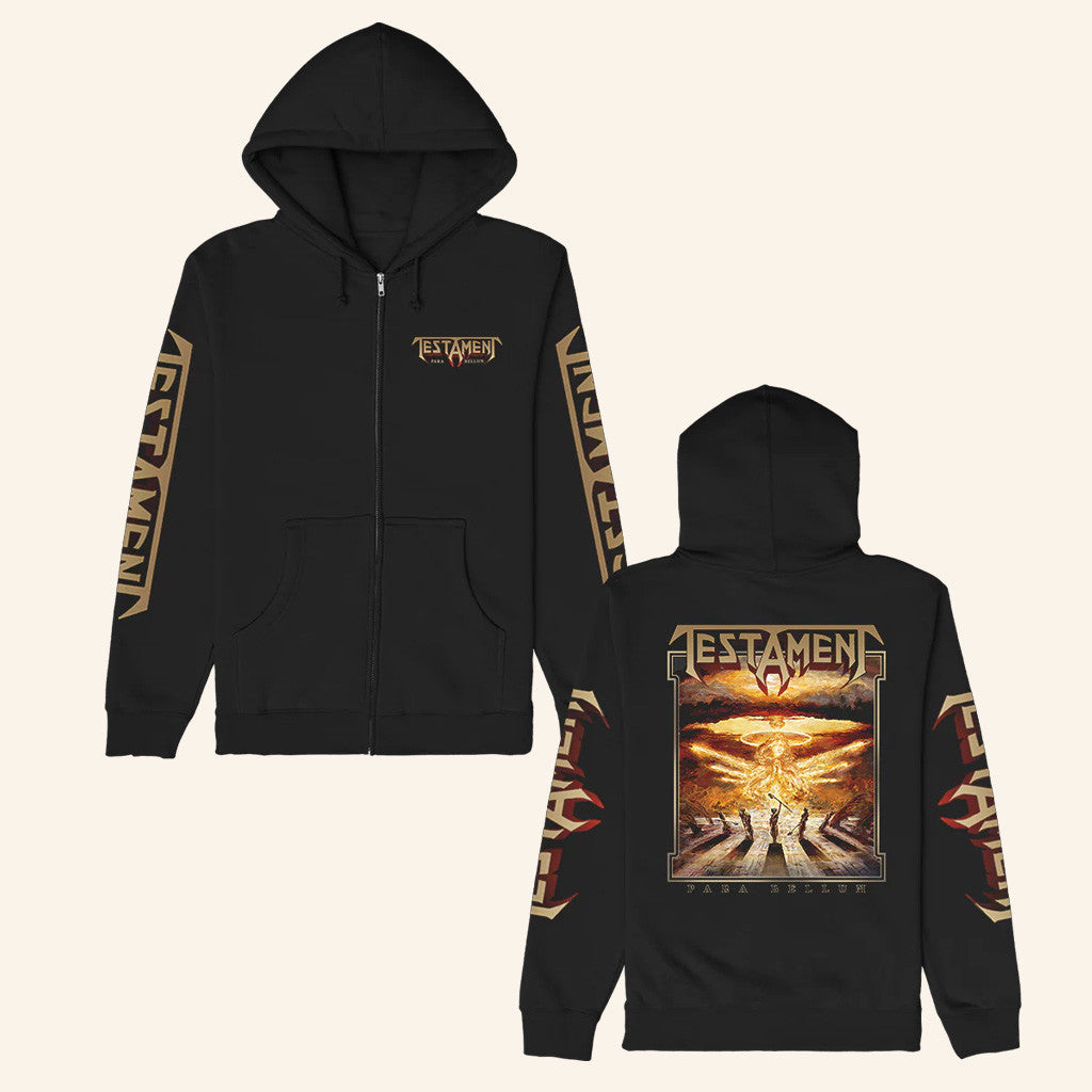 Testament Legions Merch Para Bellum Zip Up Hoodie Black Best Gifts For Dad