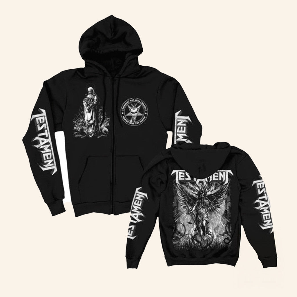 Testament Merch Archangel Zip Up Hoodie Gift Ideas For Husband