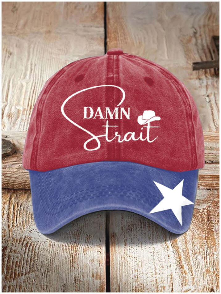 Texans Damn Strait Hat Country Music Fan Legend George Strait Hat Gifts For Fans Gifts For Him