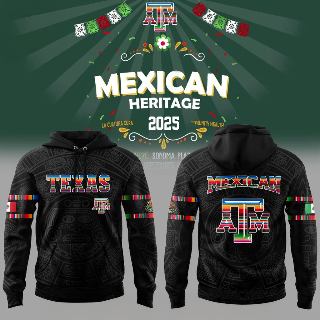 Texas Am Mexican Heritage Night 2025 Hoodie Fan Merch Gifts For Friends