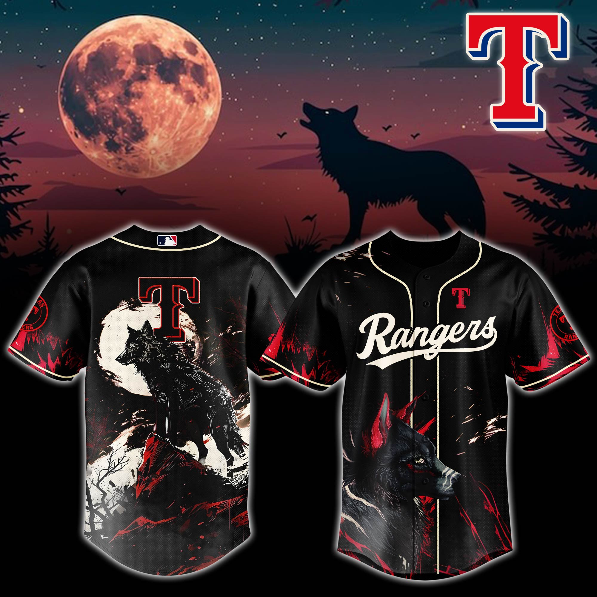 Texas Rangers Mlb X Worf Baseball Jersey For Fans