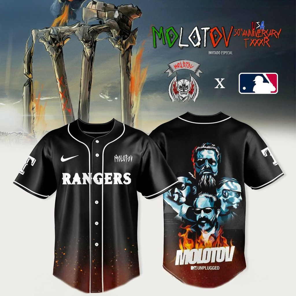 Texas Rangers X Molotov 30Th Anniversary TXXXR Jersey Rangers Merch Gift For Baseball Fans