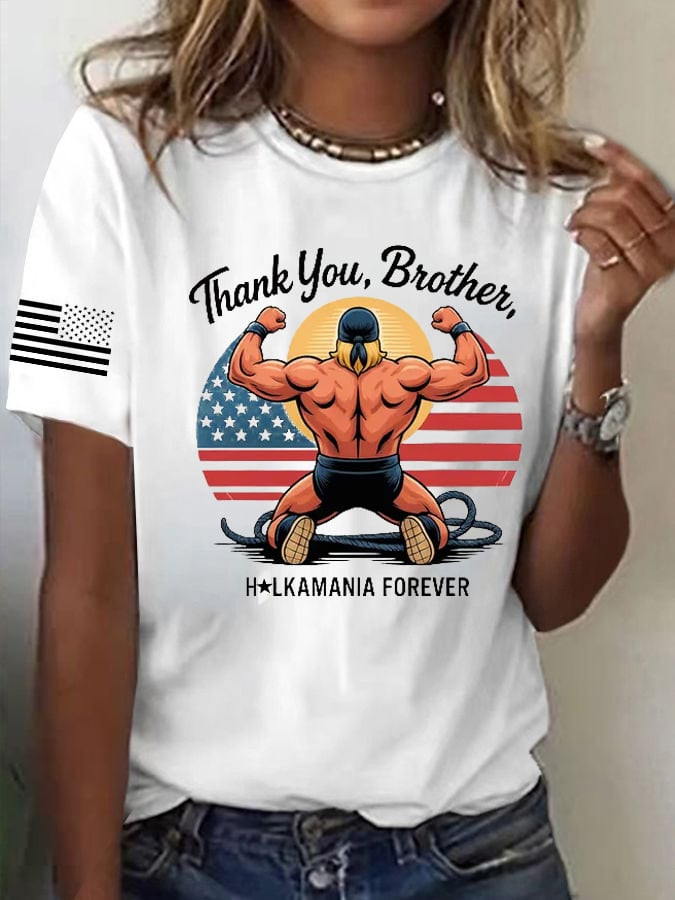 Thank You Brother Hulkamania Forever Shirt Legendary Wrestler Memorial T-Shirt