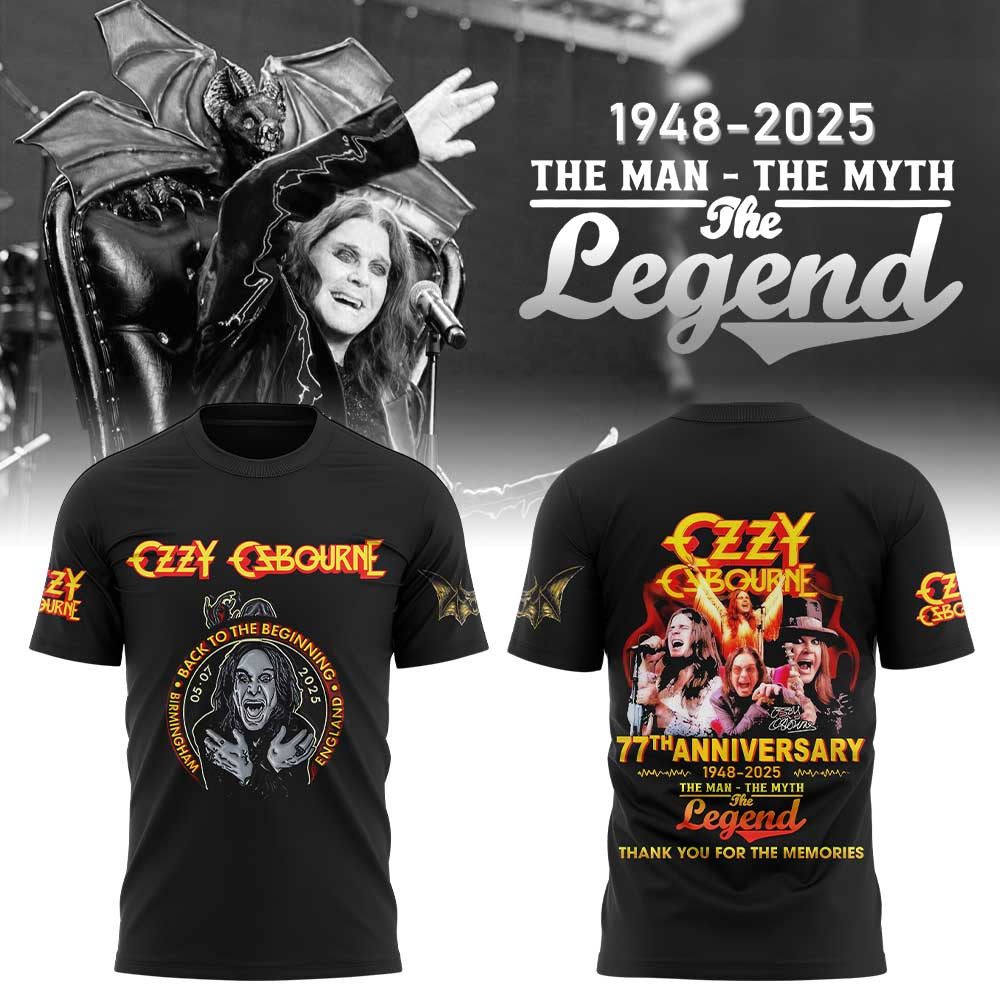 Thank You For The Memories Ozzy Osbourne Collection Shirt Fans Gifts