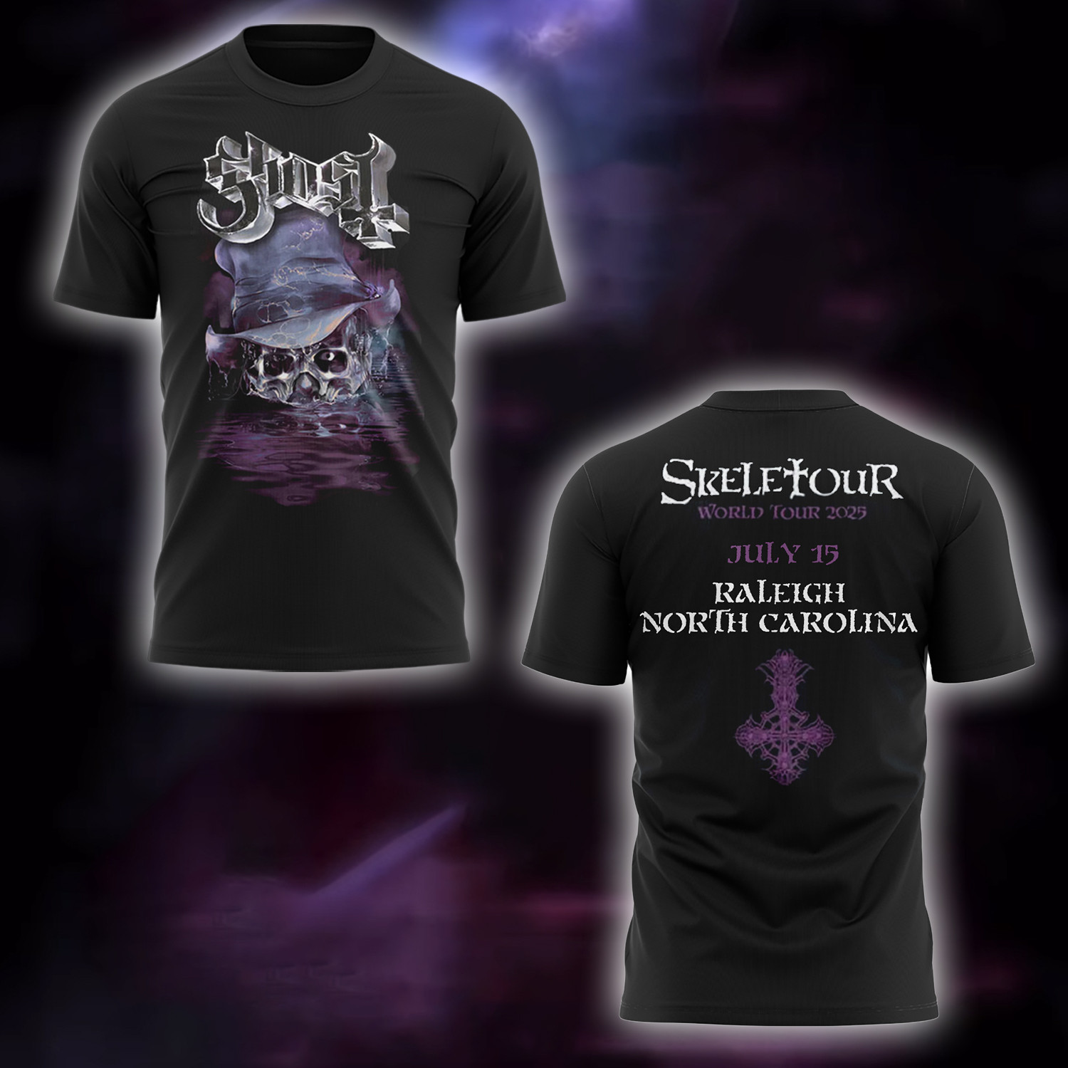 The Band Ghost The Skeletour At Raleigh T-Shirt Best Gifts For Music Lovers