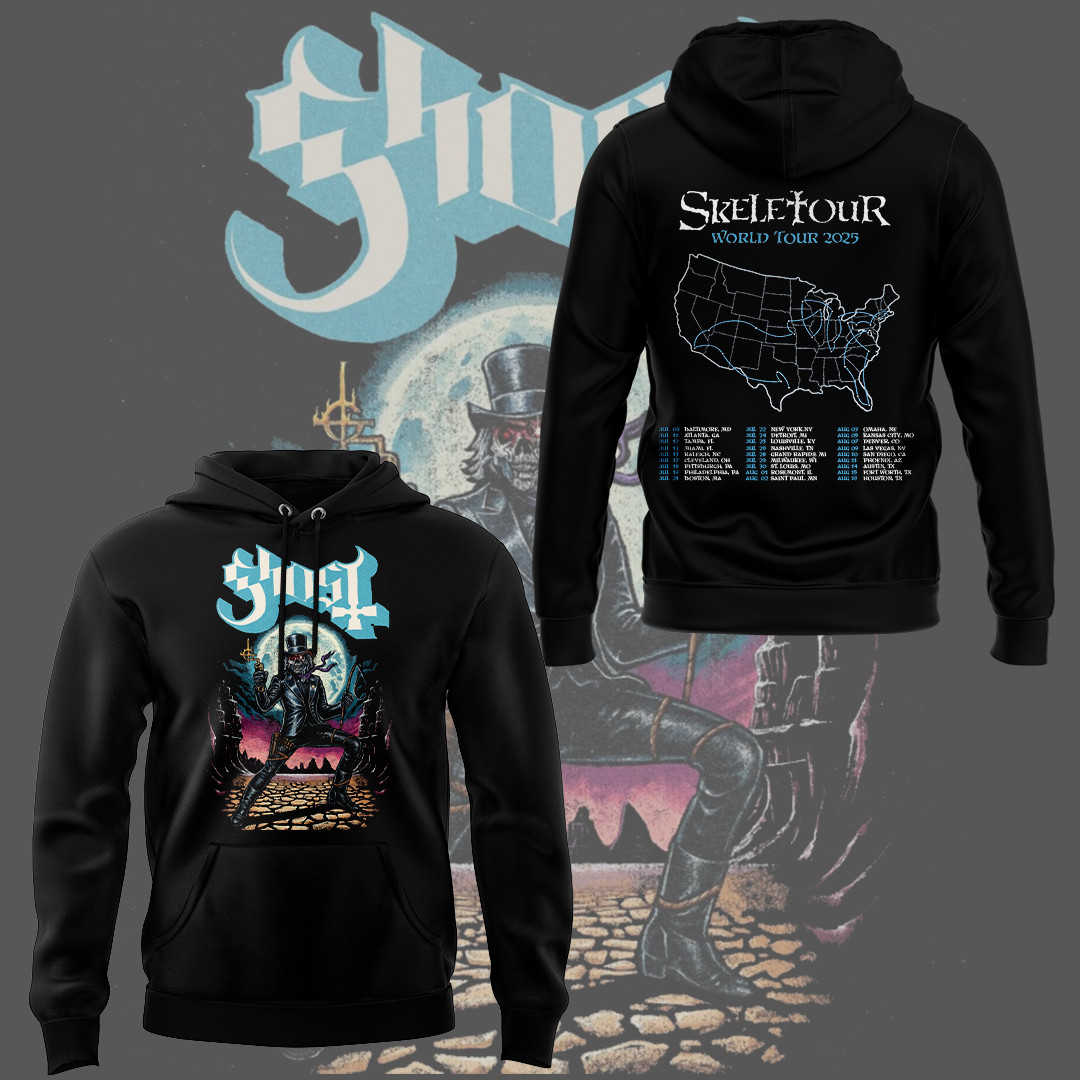 The Band Ghost The Skeletour Hoodie Music Lover Gift Ideas For Him