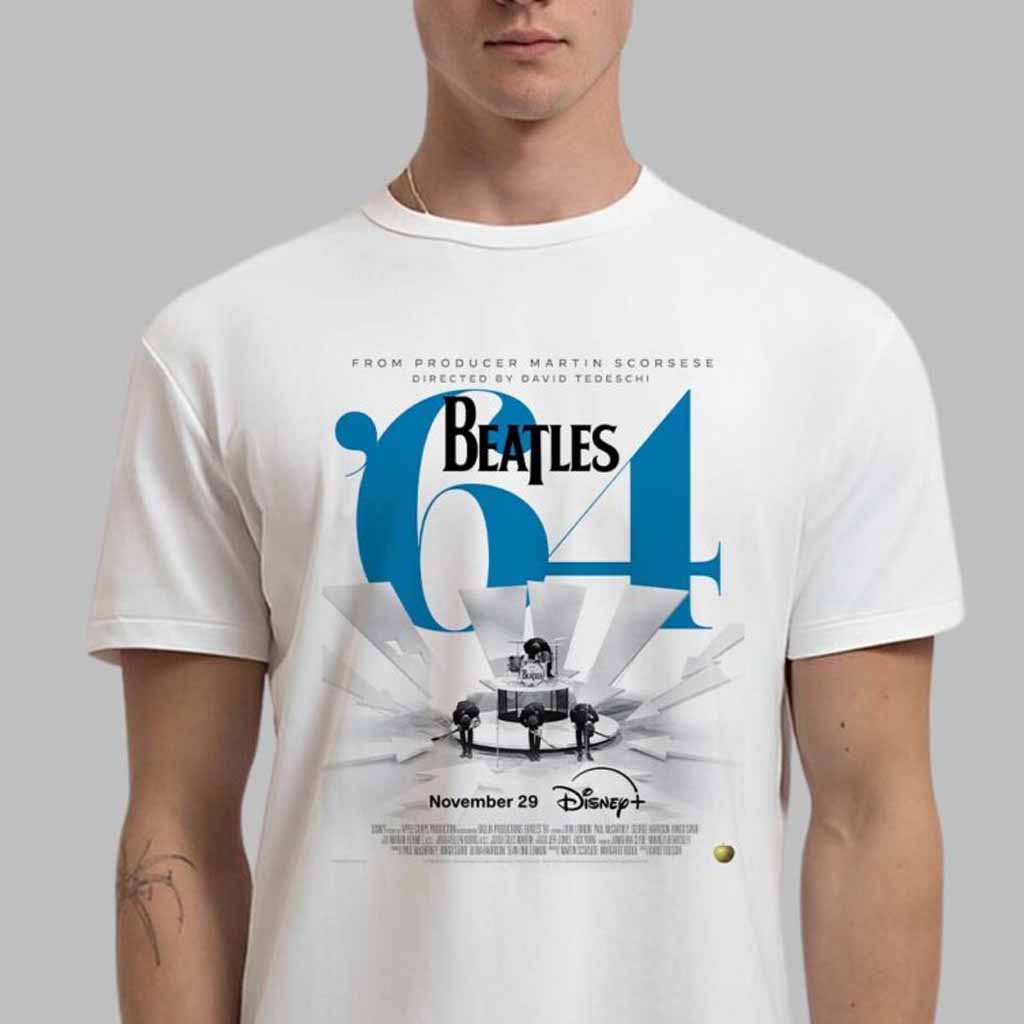 The Beatles Merch Beatles 64 Original Documentary Disney Plus Poster T-Shirt Gift For Fans