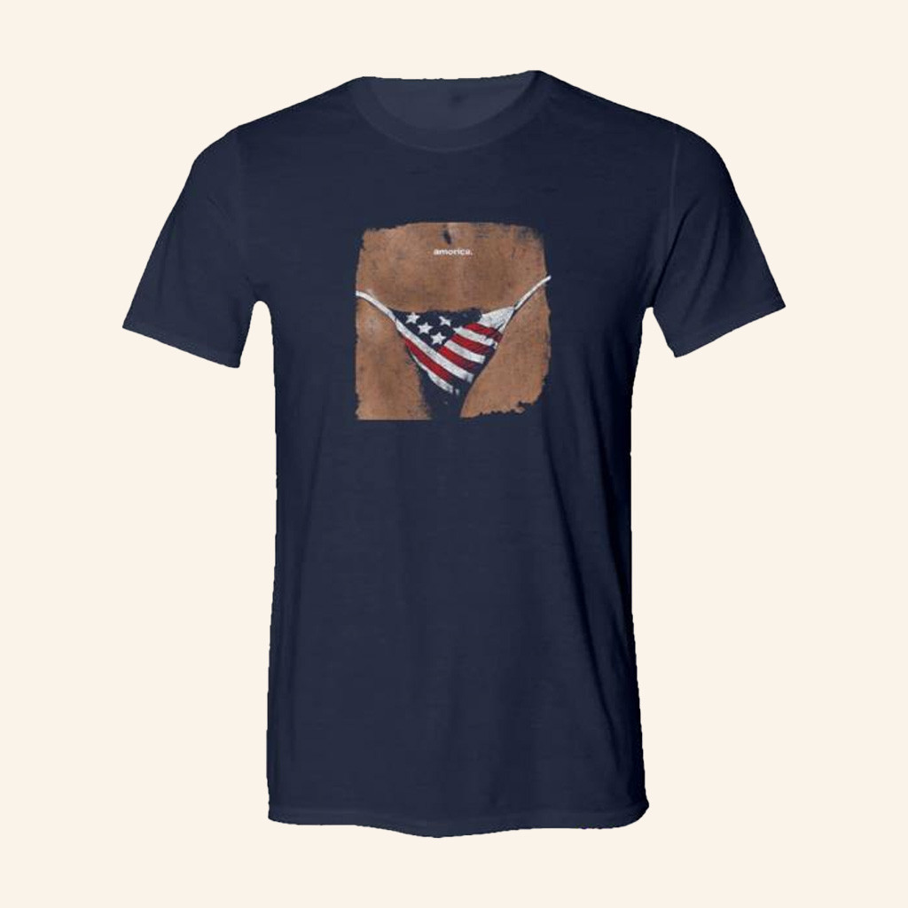The Black Crowes Merch Amorica Distressed Album Cover Navy T-Shirt Gifts For Fans