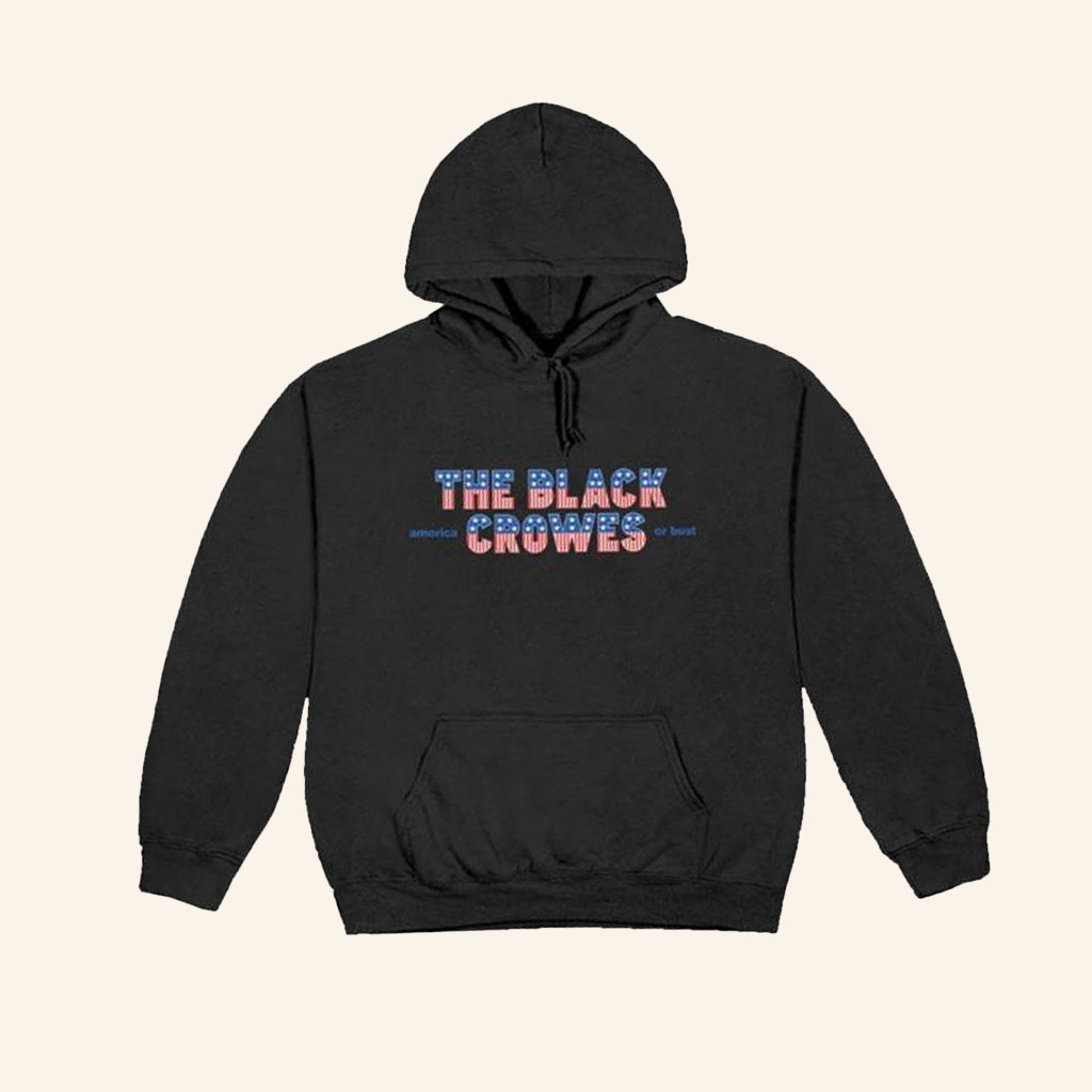 The Black Crowes Merch Amorica Or Bust Stars And Stripes Hoodie Gifts For Friend