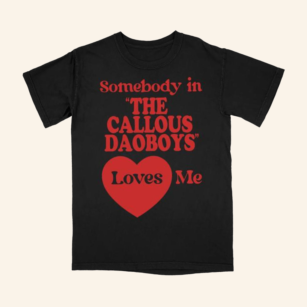 The Callous Daoboys Merch Black Love Shirt Gifts For Her