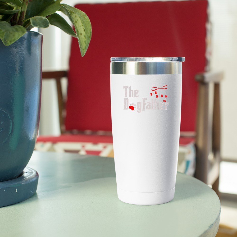 The DogFather, Funny Dog Dad Fathers Day and Christmas Tumbler