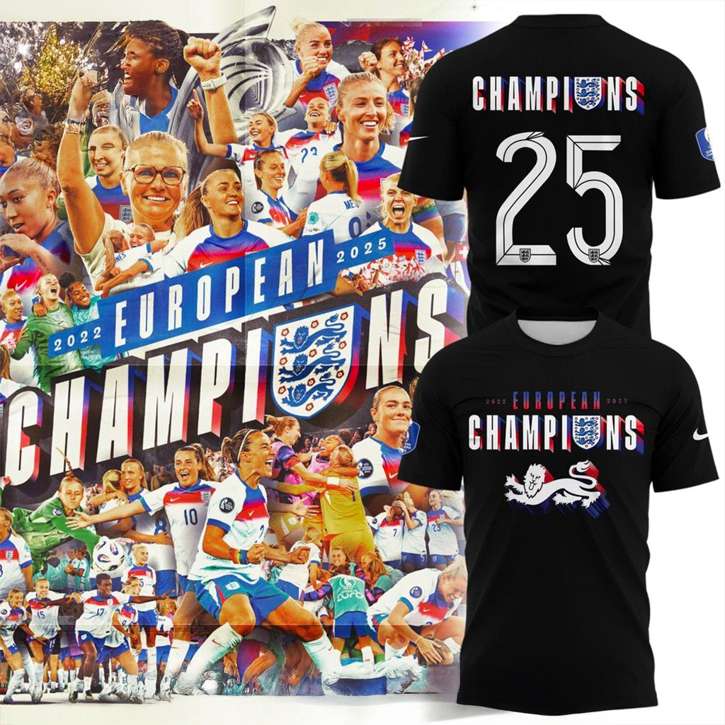 The Lionesses 2025 Champions UEFA European Women's Championship Shirt UEFA Merch Her Gifts