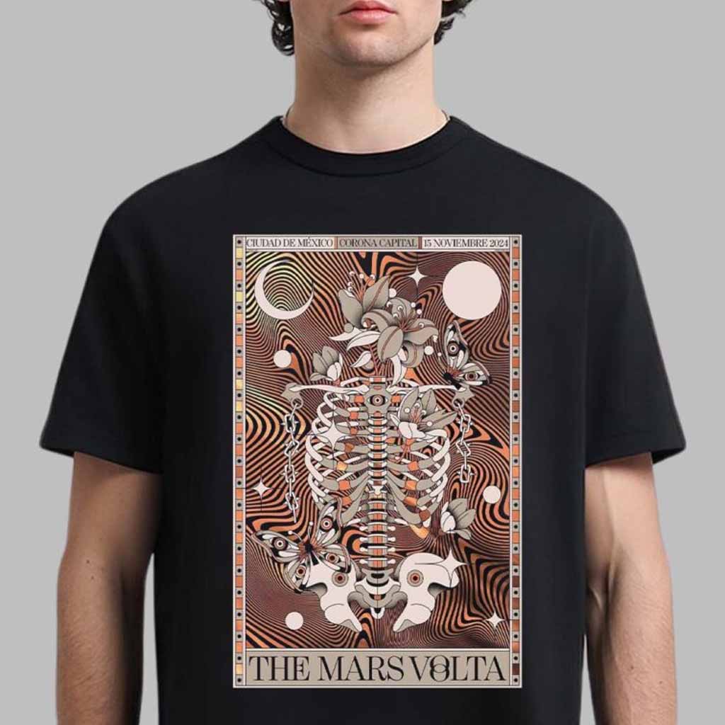 The Mars Volta Merch Poster For Show Ciudad De Mexico 2024 Shirt Gift For Rock Band Fans