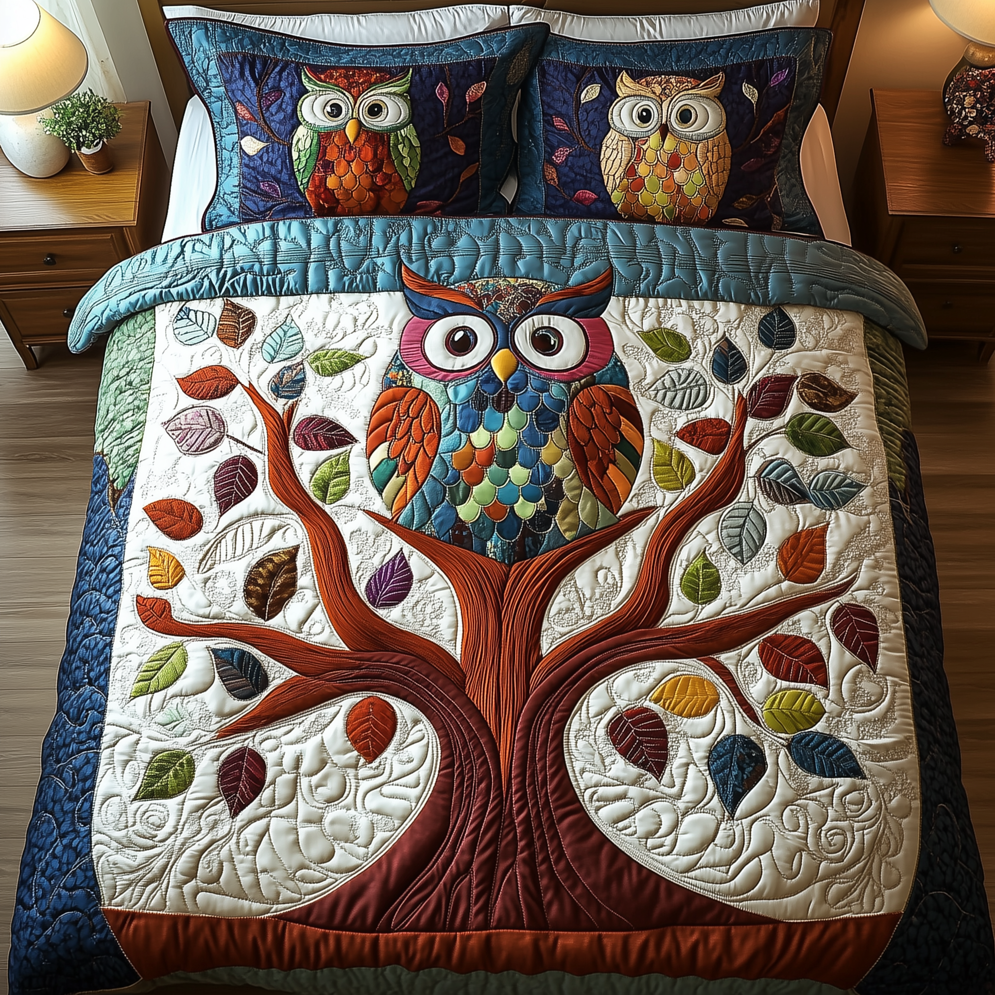 The Owlchemy Quilted Bedding Set Duvet Cover Bedspread Set Merch Father Daughter Presents