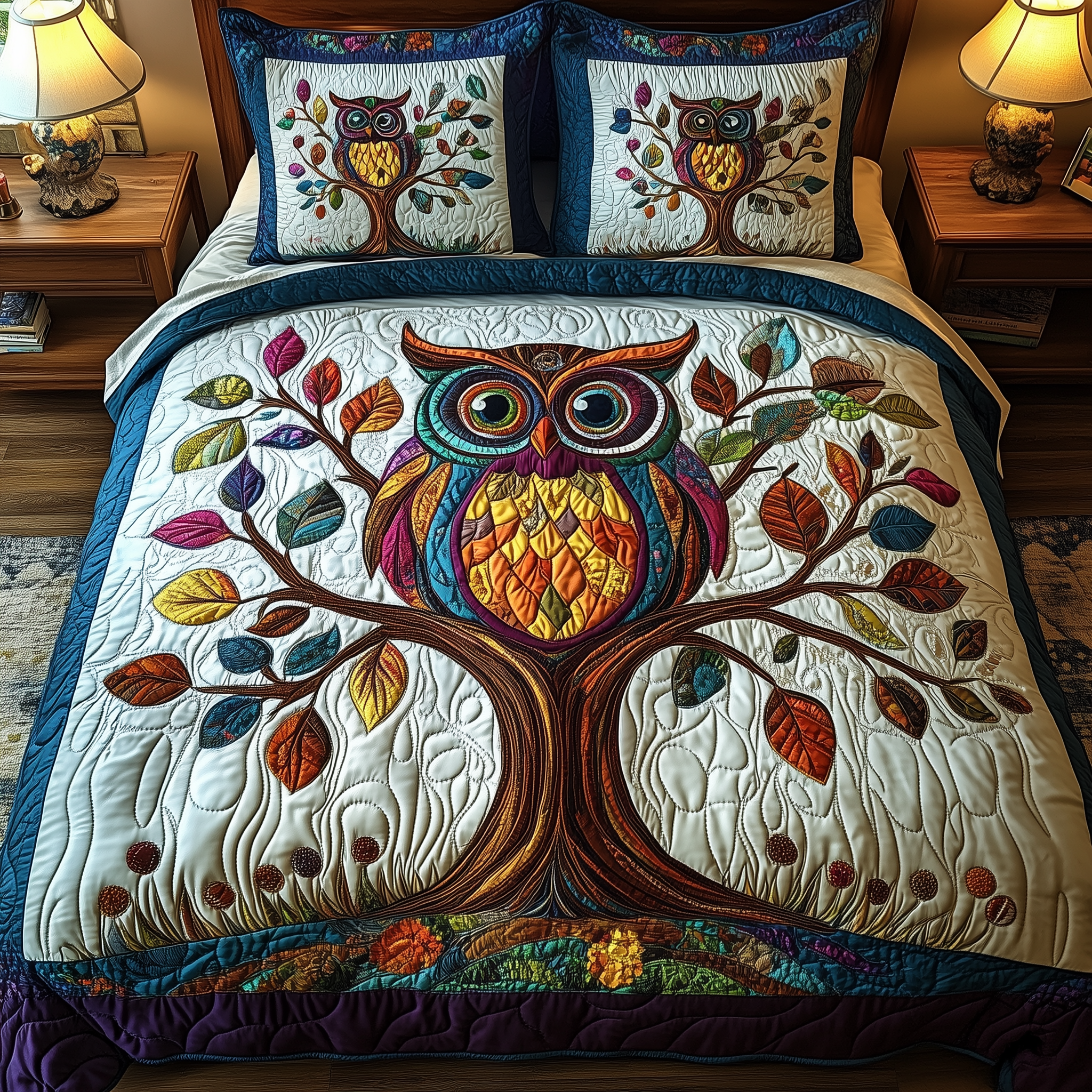 The Owlchemy Quilted Bedding Set Duvet Cover Bedspread Set Merch Gift For Daughter