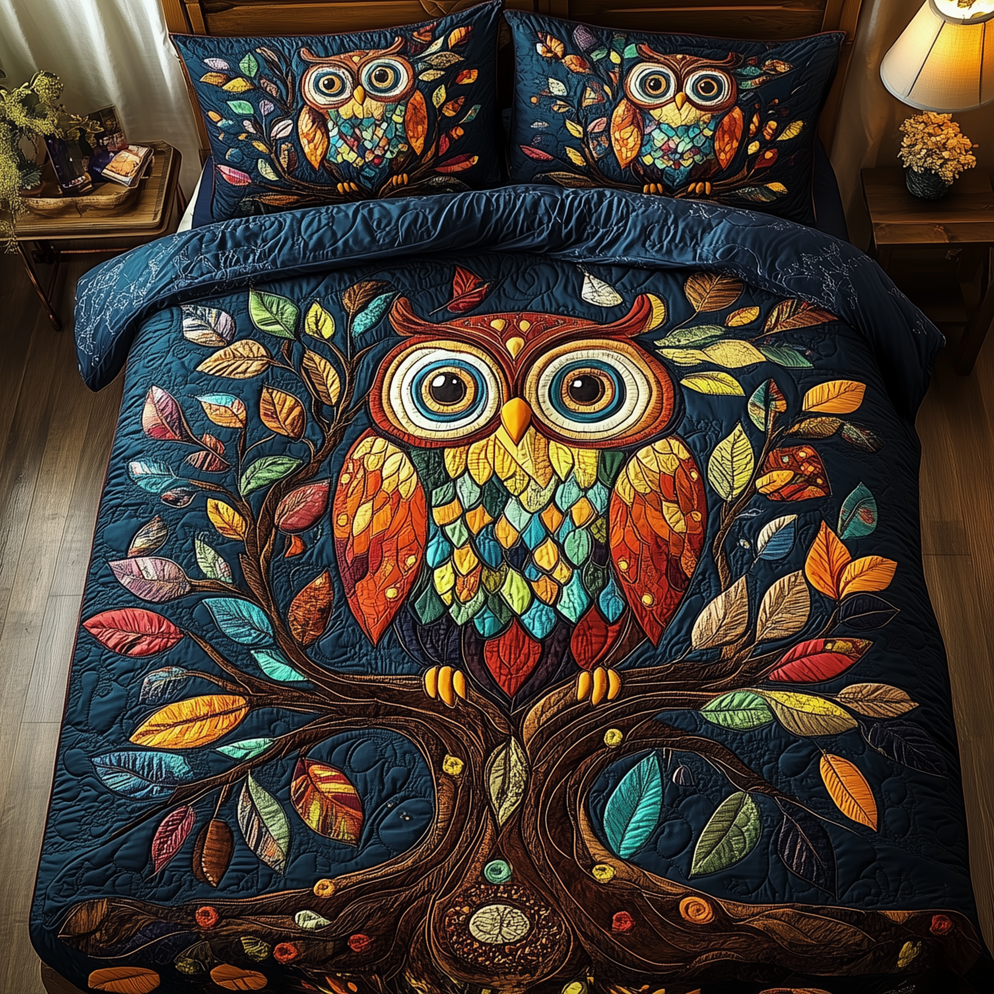 The Owlchemy Quilted Bedding Set Duvet Cover Bedspread Set Merch Presents From Daughter To Dad