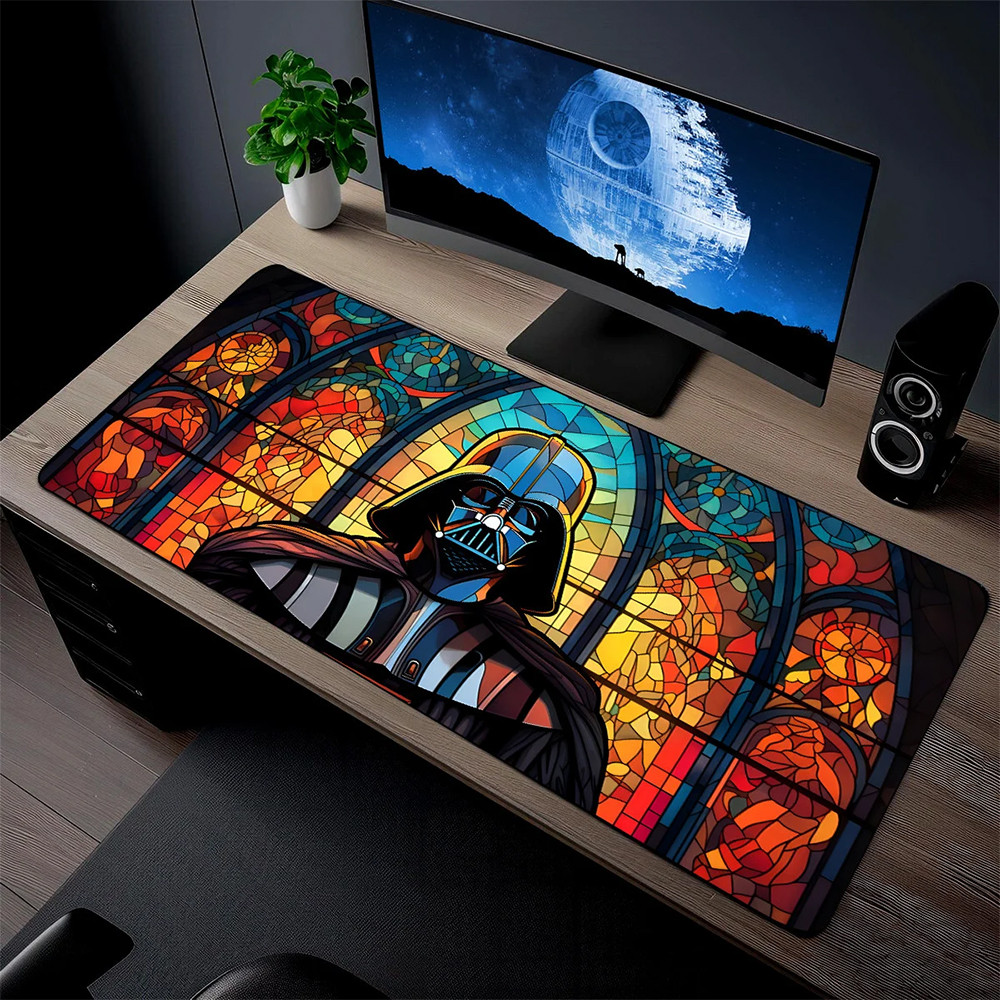 The Vader Stained Glass Desk Mat Star Wars Merch Fans Gift For Him Her