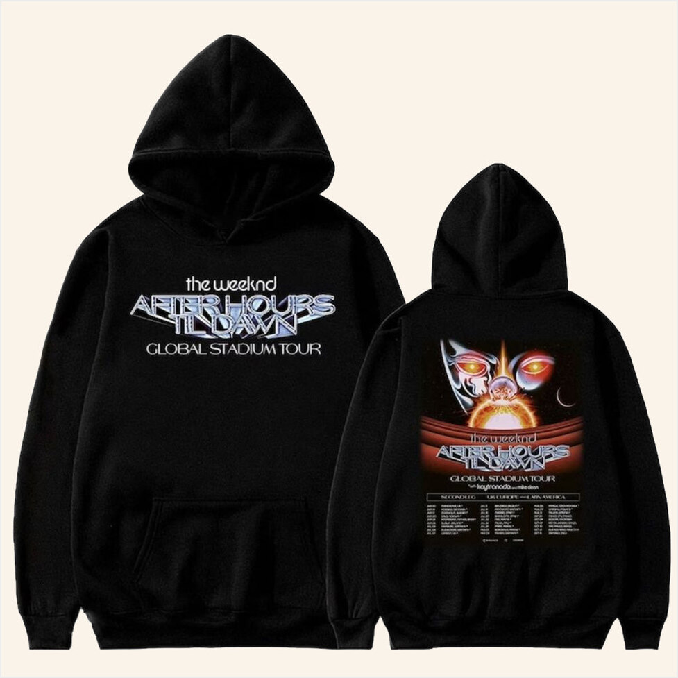 The Weeknd After Hours Til Dawn Tour Hoodie The Weeknd Merch Birthday Gifts For Music Fans