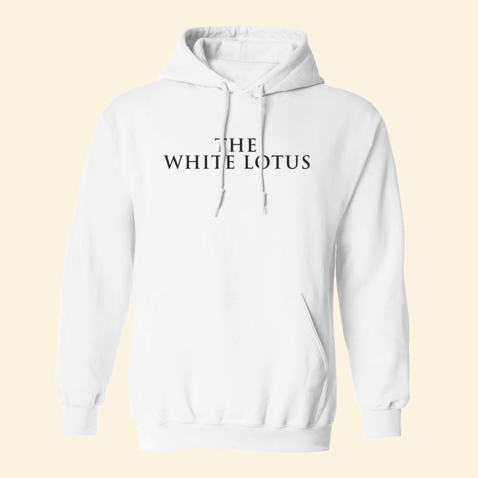 The White Lotus Logo Hoodie White Lotus Merch Awesome Father's Day Gifts For Best Friend