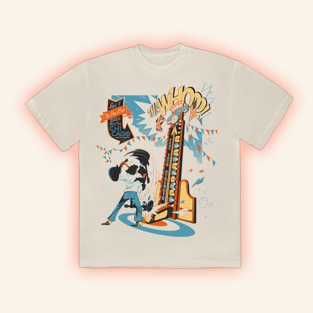 The Who Merch Chicago Il 2025 T-Shirt Gifts For Rock Band Fans