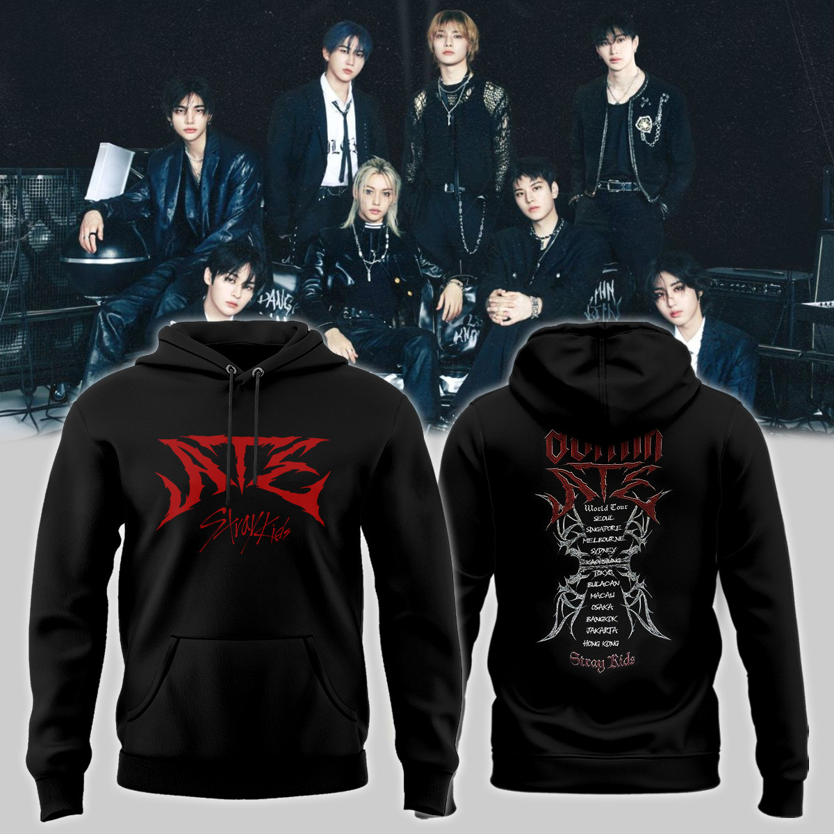 Thfc X Stray Kids 2526 Away Hoodie Birthday Gifts For Music Lovers
