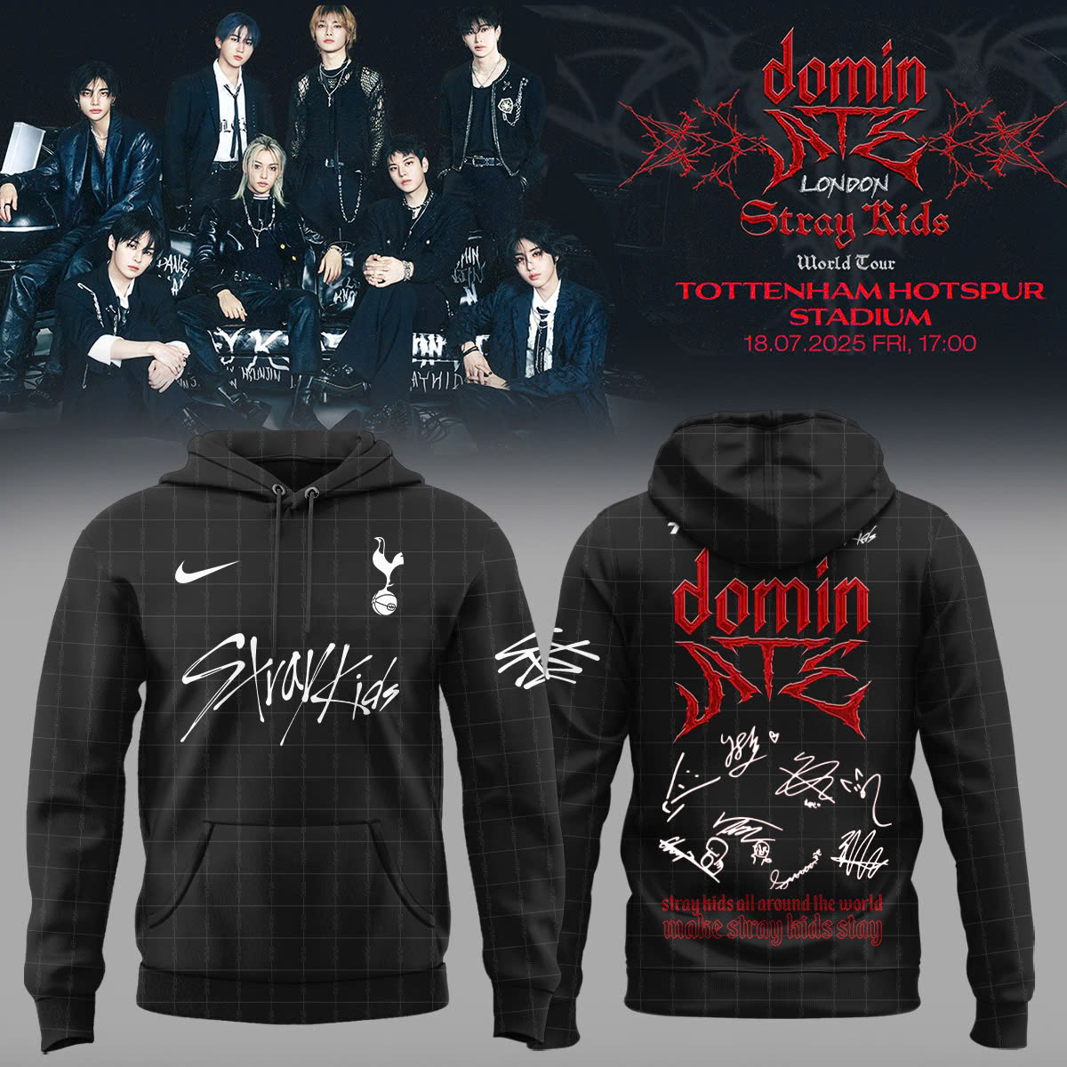 Thfc X Stray Kids 2526 Away Hoodie Cool Gifts For Music Lovers