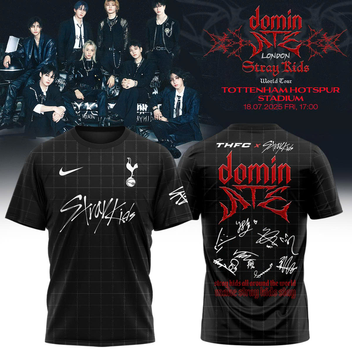 Thfc X Stray Kids 2526 Tottenham Shirt Gifts For Someone Who Likes Music