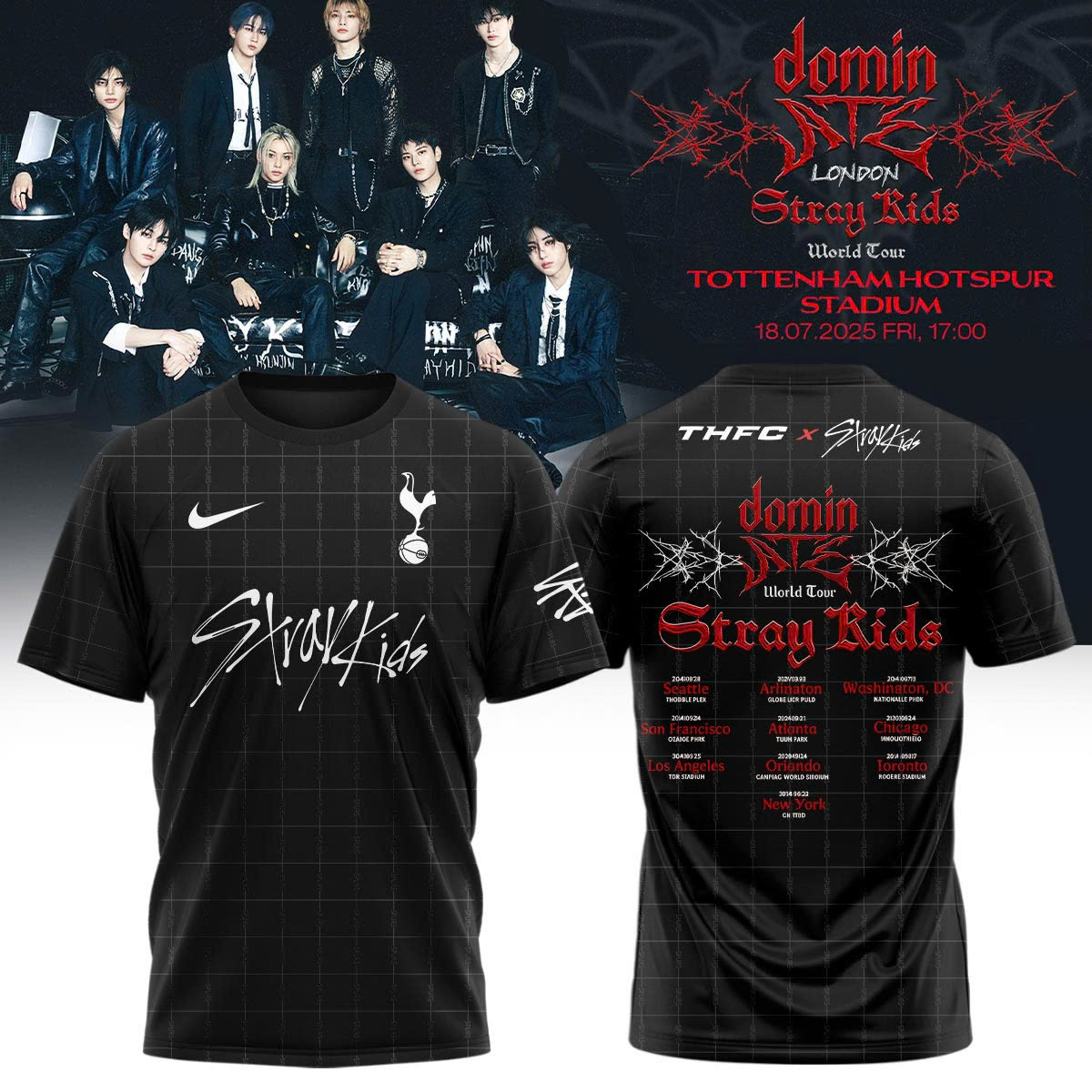 Thfc X Stray Kids 2526 Tottenham Shirt Music Gift Ideas For Guys
