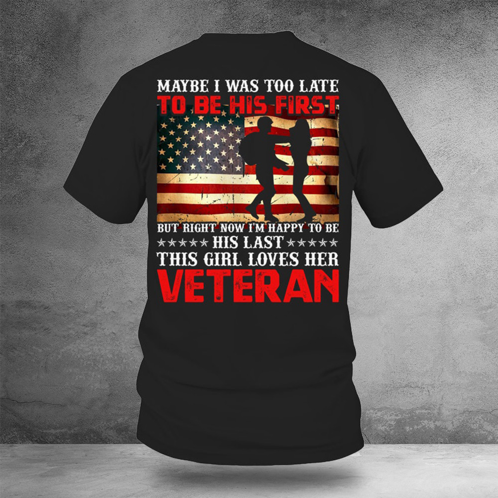 This Girl Loves Her Veteran Shirt Women Veteran T-Shirt Gift Ideas For Wife
