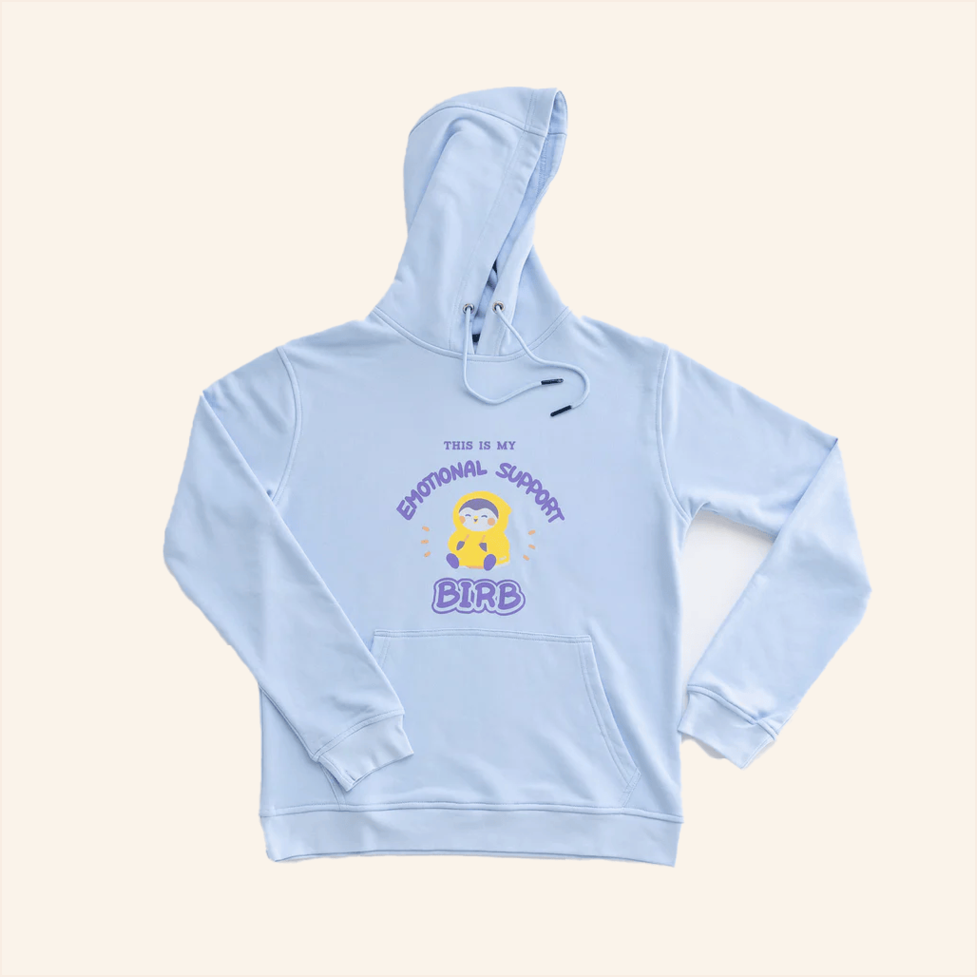 This Is My Emotional Support Birb Finch Hoodie Finch Merch Best Friend Birthday Gifts