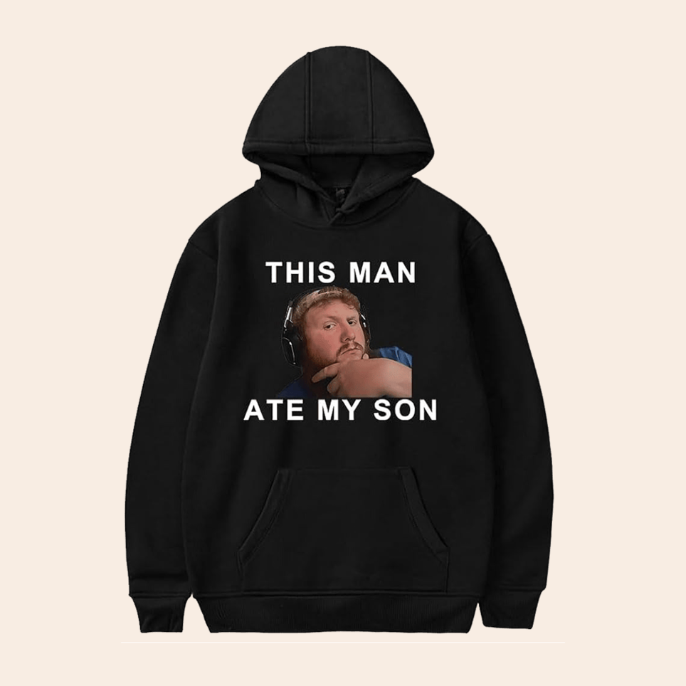 This Man Ate My Son Hoodie Caseoh Merch Best Father's Day Birthday Gifts For Game Fans