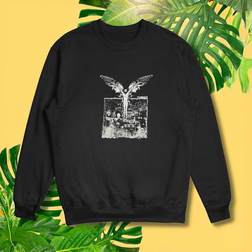 Thrice Band Sweatshirt Post Punk Emo Melodic Hardcore Epitaph Records Fugazi Sweatshirt
