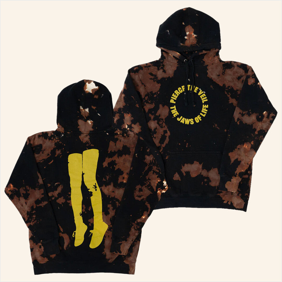 Tie Dye Circle Jaws Hoodie Pierce The Veil Merch Gift Ideas For Friends Birthday Gifts For BFF