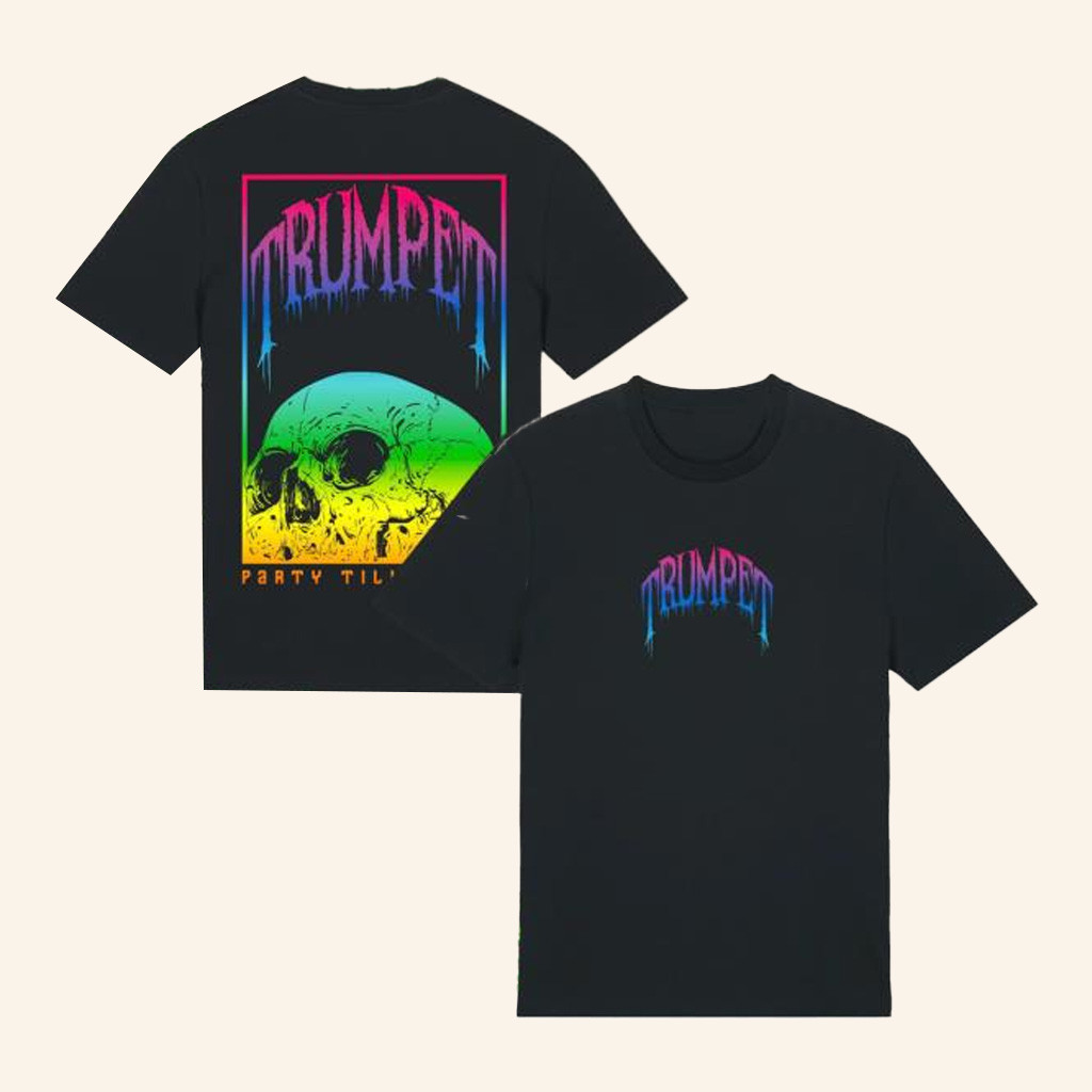 Timmy Trumpet Merch Color Skull T-Shirt Party Till We Die Shirt Gifts For Man