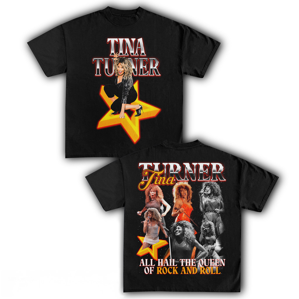 Tina Turner All Hail The Queen Of Rock And Roll Shirt Tina Turner Merch Gifts For Fan