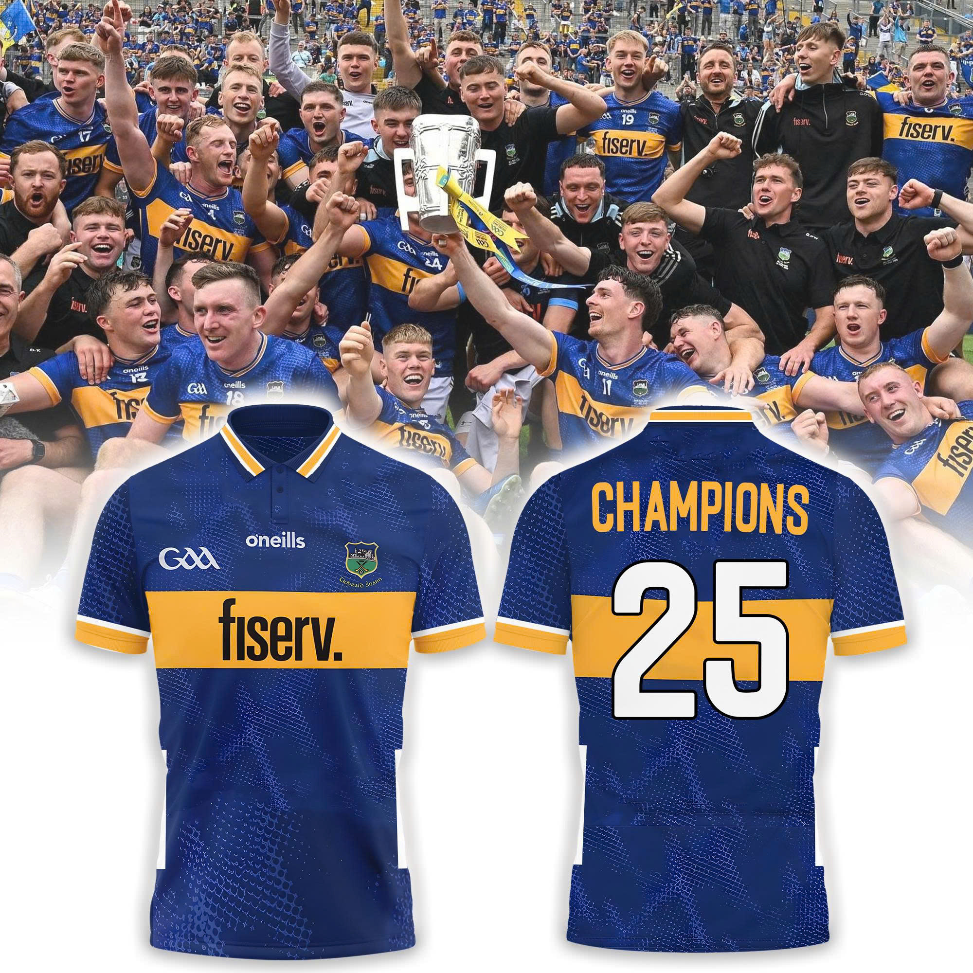 Tipperary Gaa All Ireland Champions 2025 Polo Shirt Present For Fans